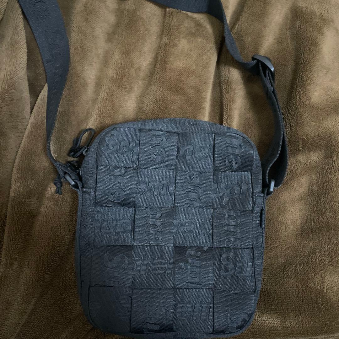 バッグ supreme Woven shoulder bag black