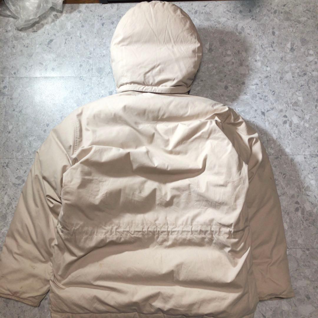 最終セール❗️90s Eddie Bauer グースダウン　アイボリー　白タグ