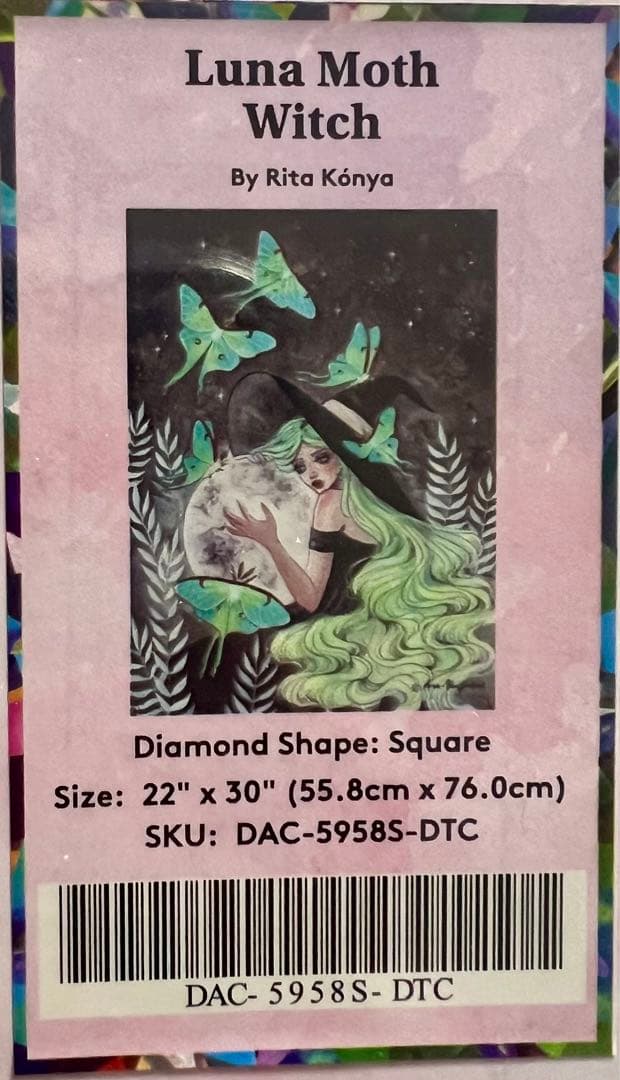 ダイヤモンドアートクラブ Luna Moth Witch