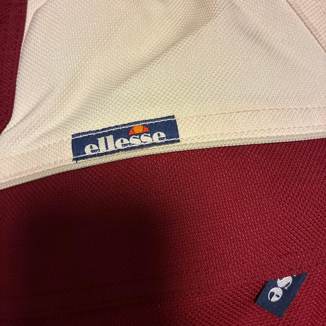 ellesse スノーボードウェア 赤/白 フード付き