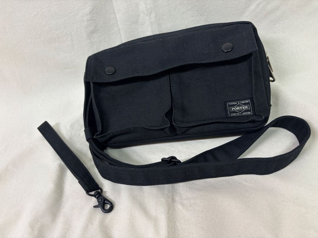 PORTER スモーキー　ブラック ショルダーバッグ クラッチバッグ