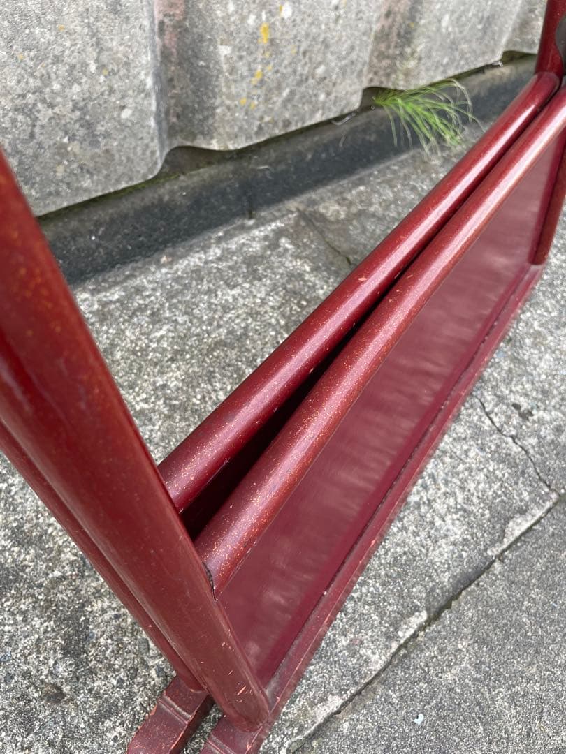 稀少/古道具/当時物/無垢材/木製/衣紋掛け/衣桁/着物掛け/31