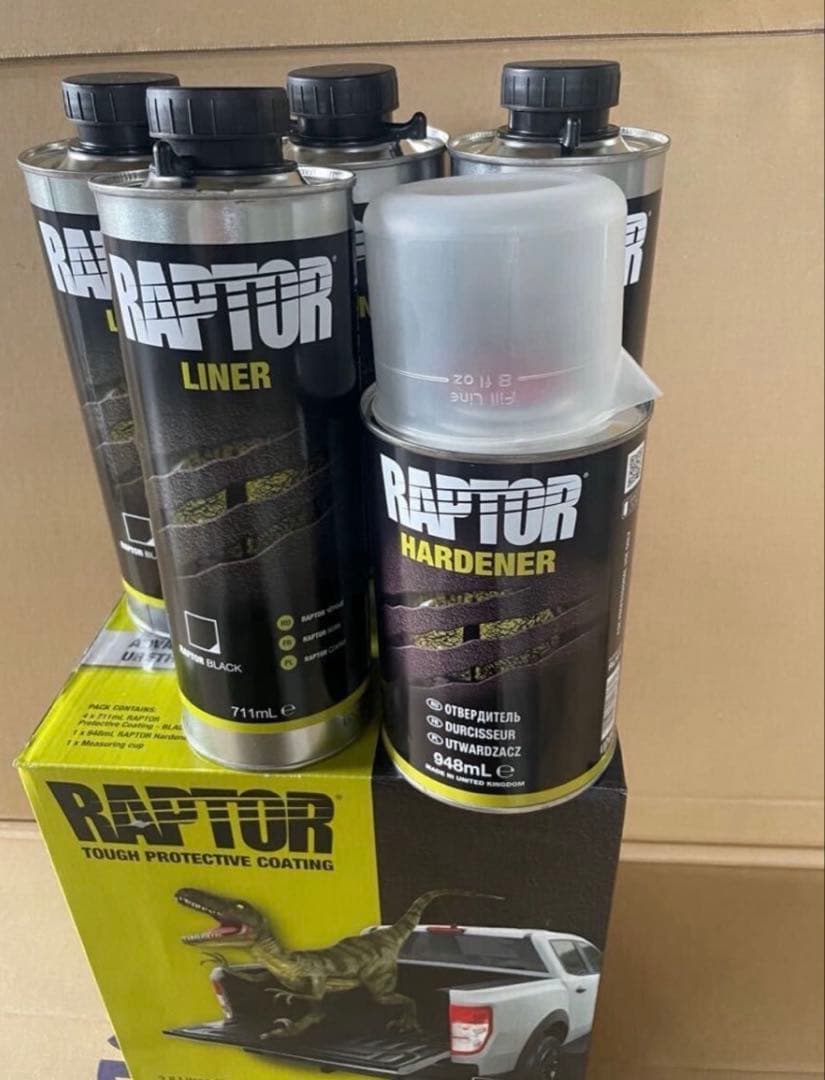 ラプターライナーブラック4本セット