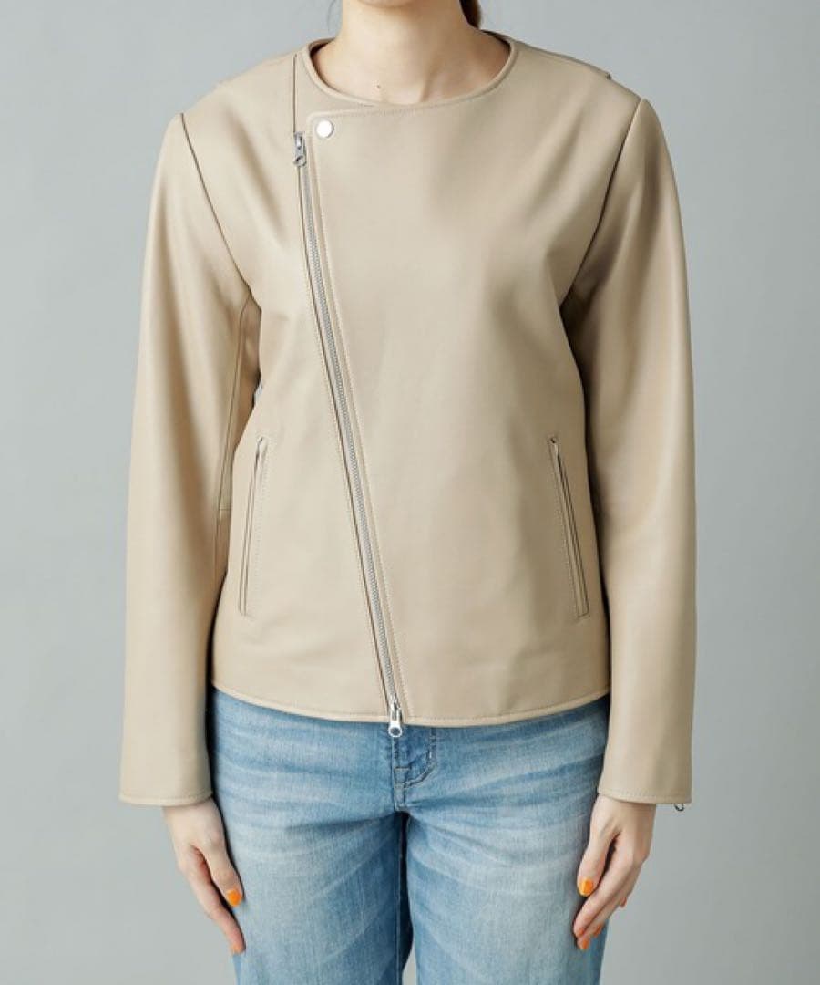 RIVE DROITE リヴドロワ レザージャケット ノーカラー ライダース