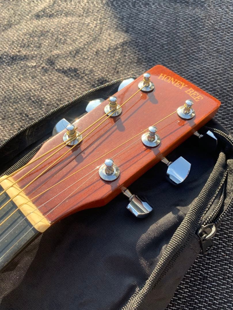 美品ハニービーHONEYBEEアコースティックギターW-15/TS