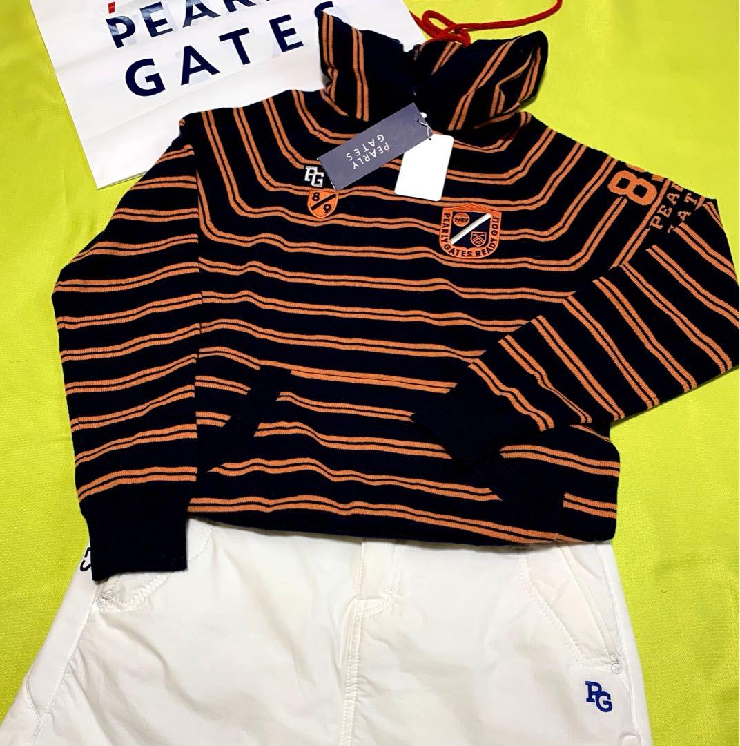 ★新品★ PEARLY GATES カシミヤ混 ウール ニットパーカー 0