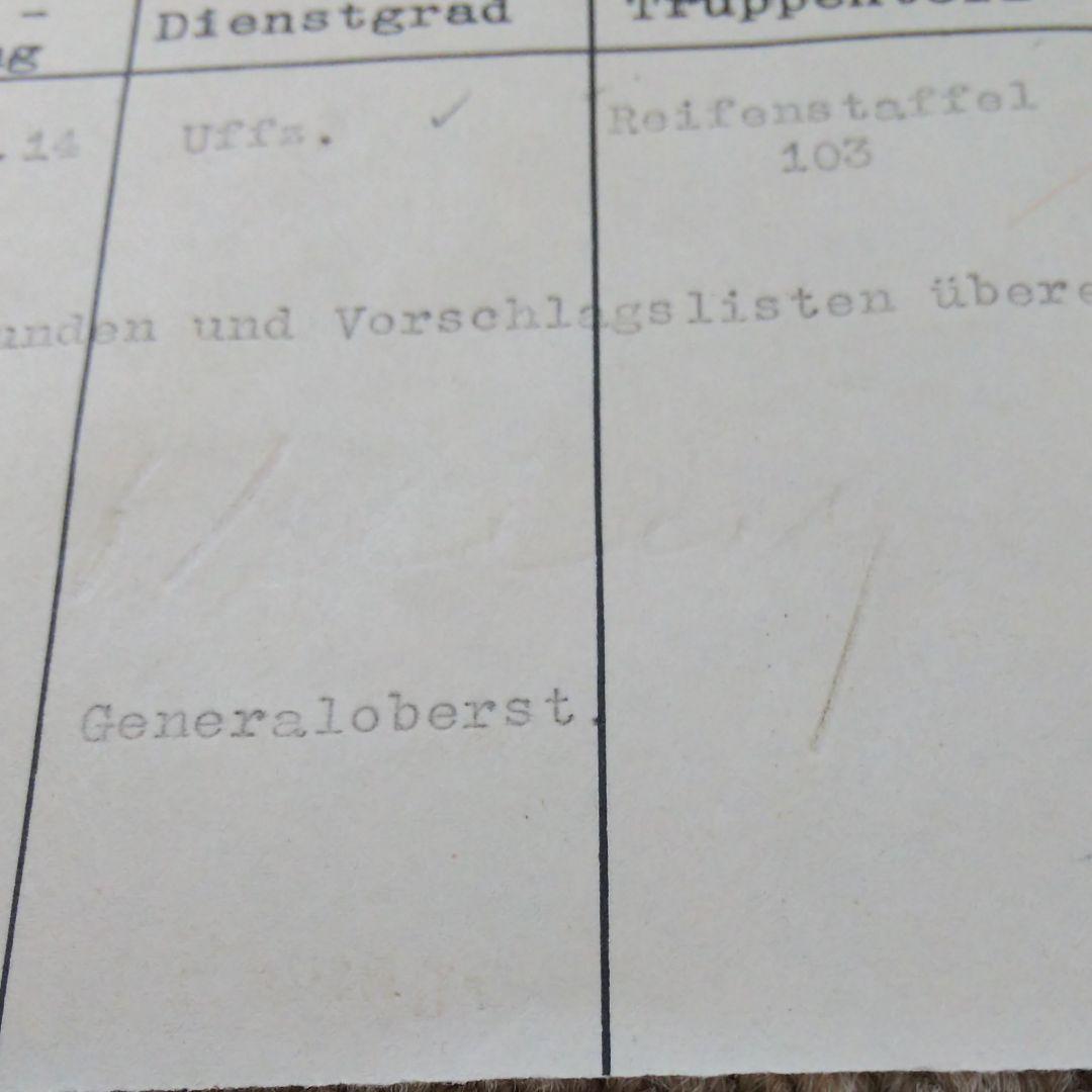 ナチス・ドイツ軍クライスト元帥直筆サイン