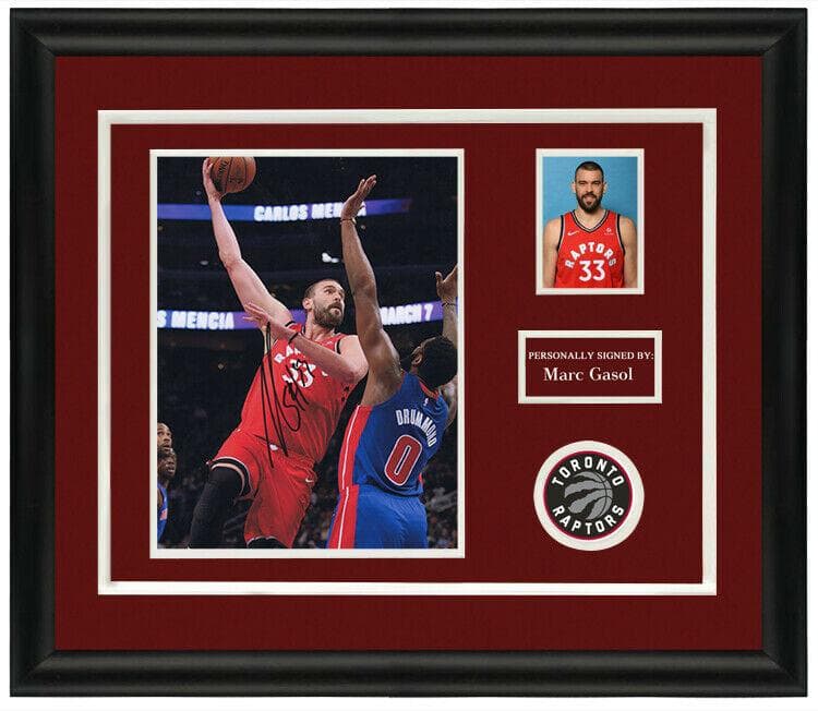 直筆サイン入り写真 マーク・ガソル トロントラプターズ SA鑑定済