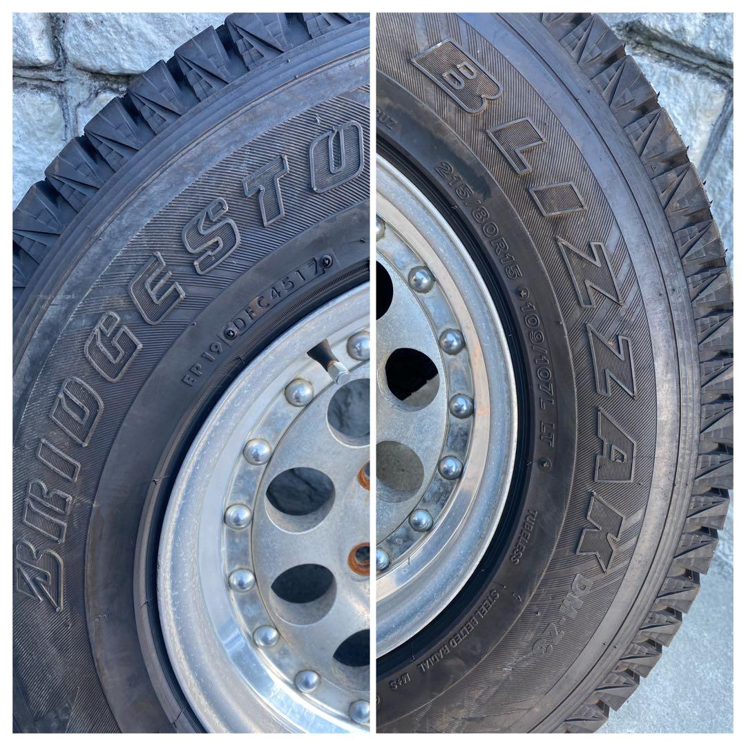 ランクル40　215/80R15 スタッドレス ホイール 4本セット ブリザック