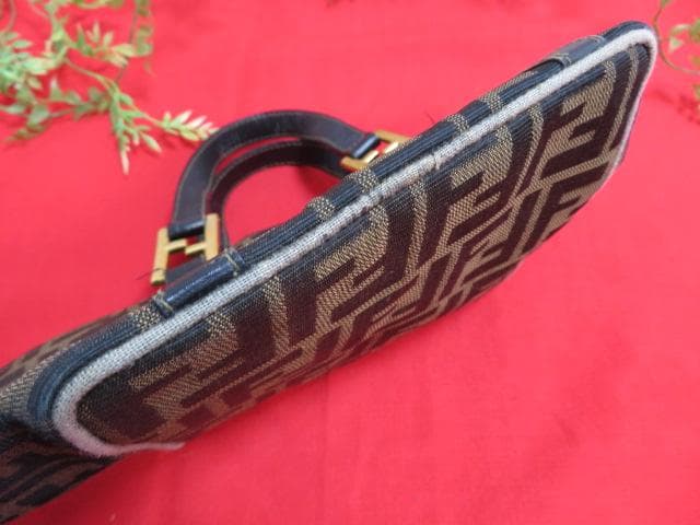 n*u様 【ee1463/ク】FENDI/フェンディ ズッカ柄 トートバッグ14