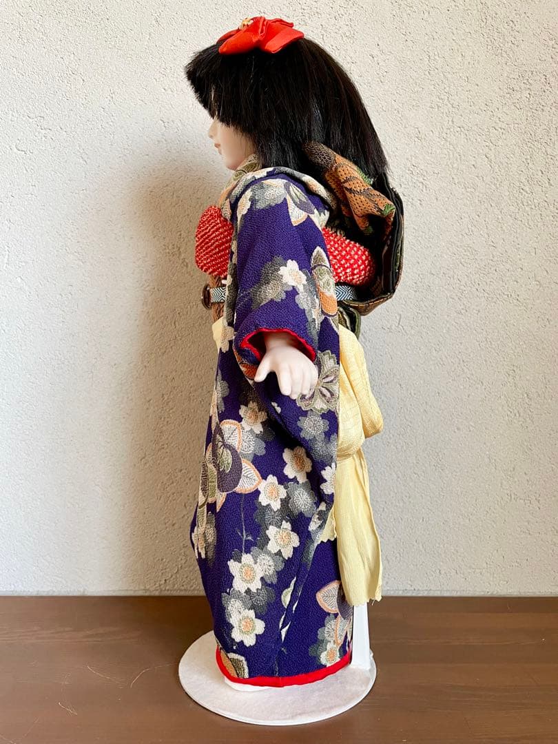 ビスクドール 日本人形 ハンドメイド 市松人形 着物 創作人形 和 アンティーク