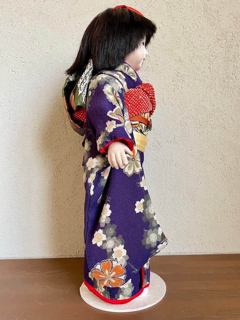ビスクドール 日本人形 ハンドメイド 市松人形 着物 創作人形 和 アンティーク