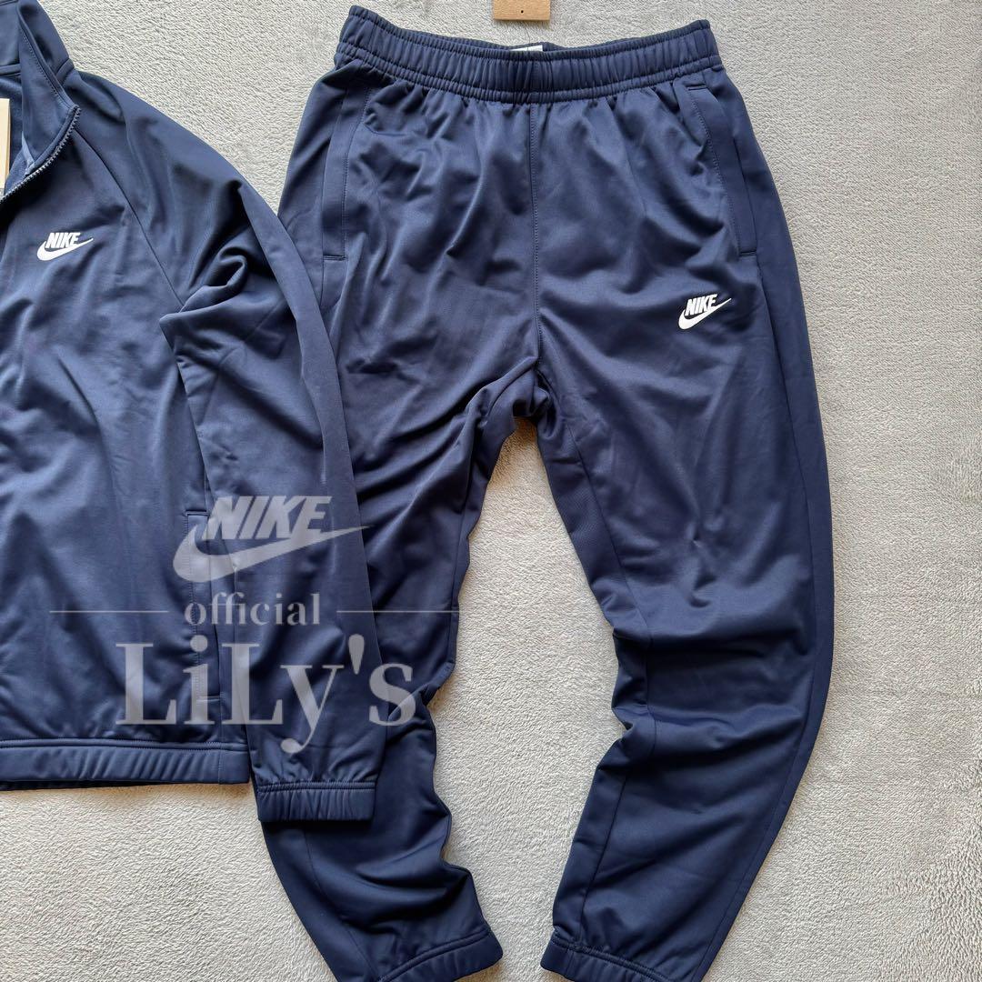 【ＸＬサイズ】ナイキ上下セットアップ　ネイビー　ロゴ刺繍　スウォッシュ　新品
