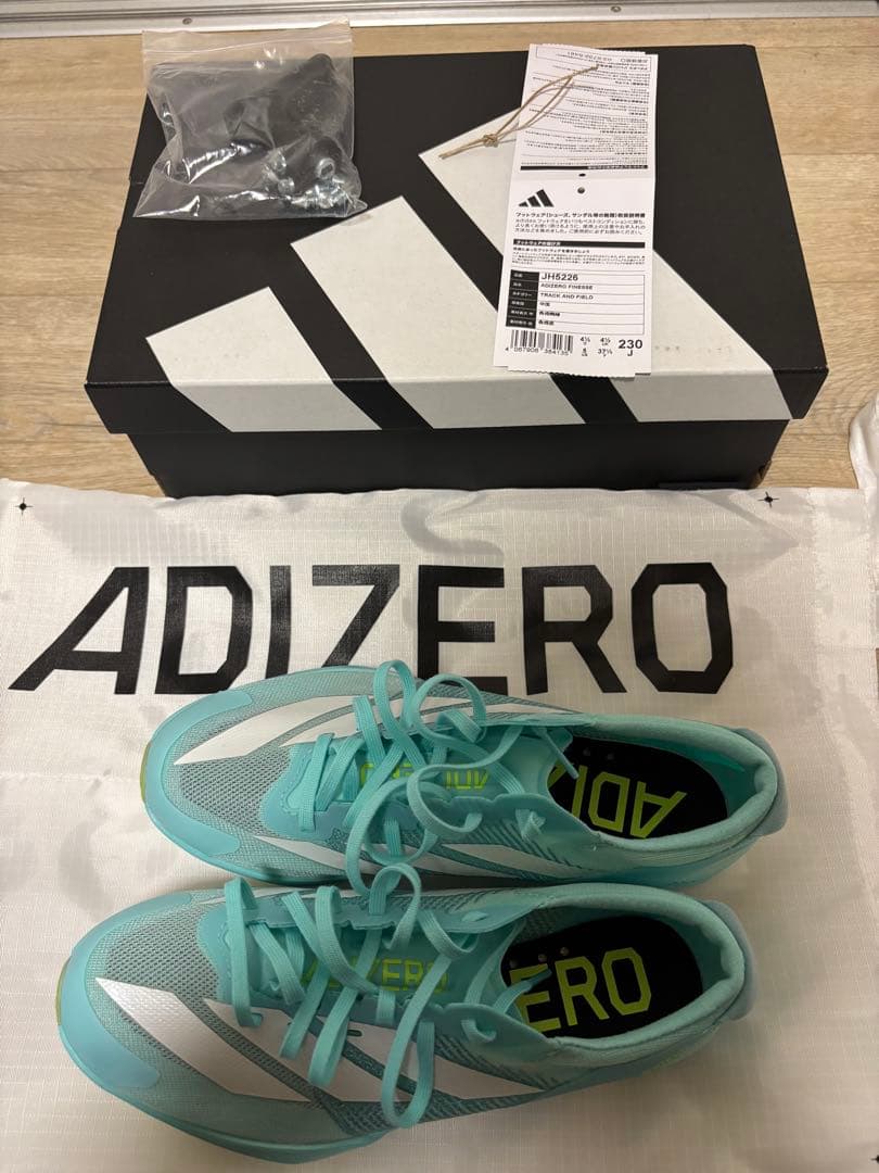 【希少サイズ23cm 1回試走】adidas アディゼロフィネス