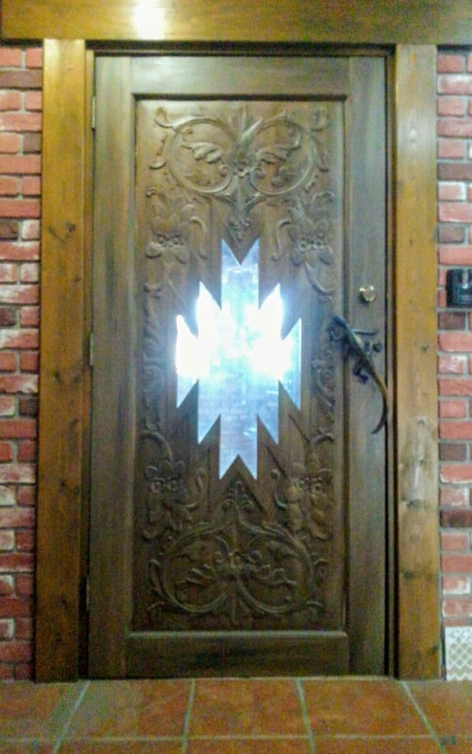 ★ オルテガ デザイン ビンテージ メキシコ 扉 木製 手掘り