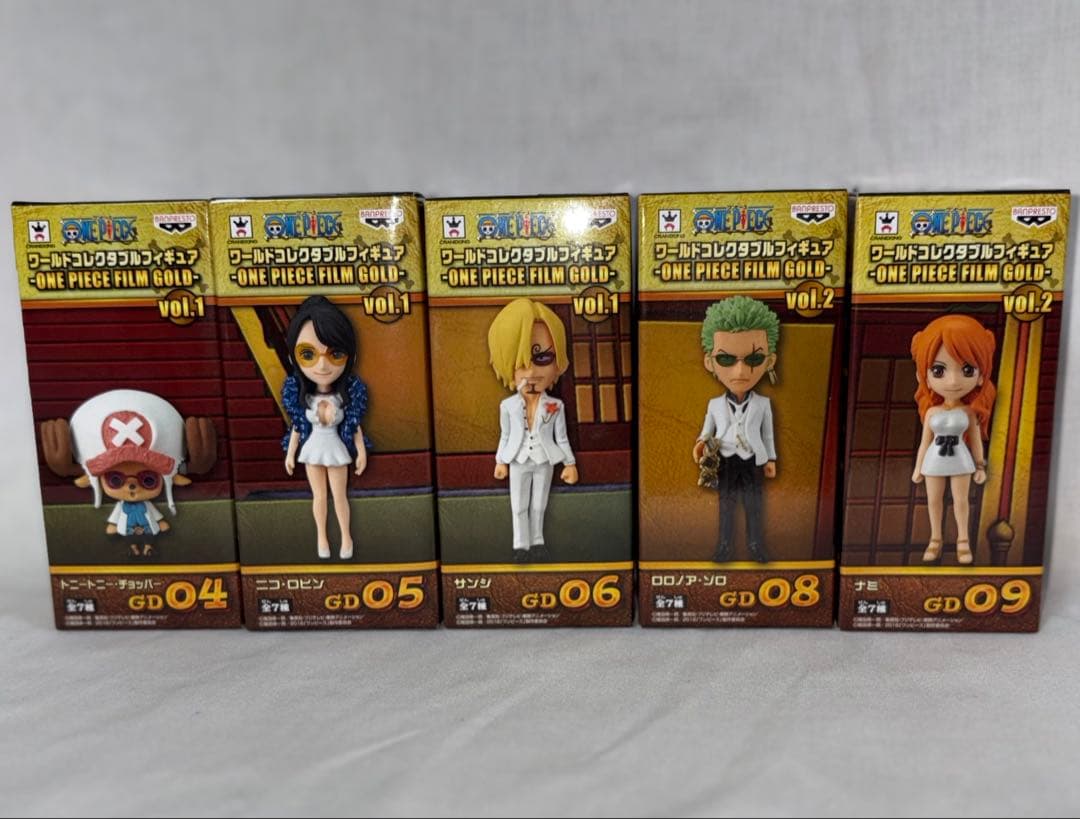 ⭐️未開封⭐️ワンピースWCFフィルムゴールド⭐️人気5種セット