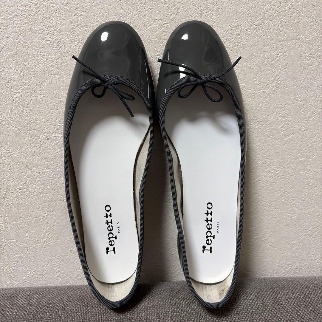 Repetto グレー バレエシューズ　371/2