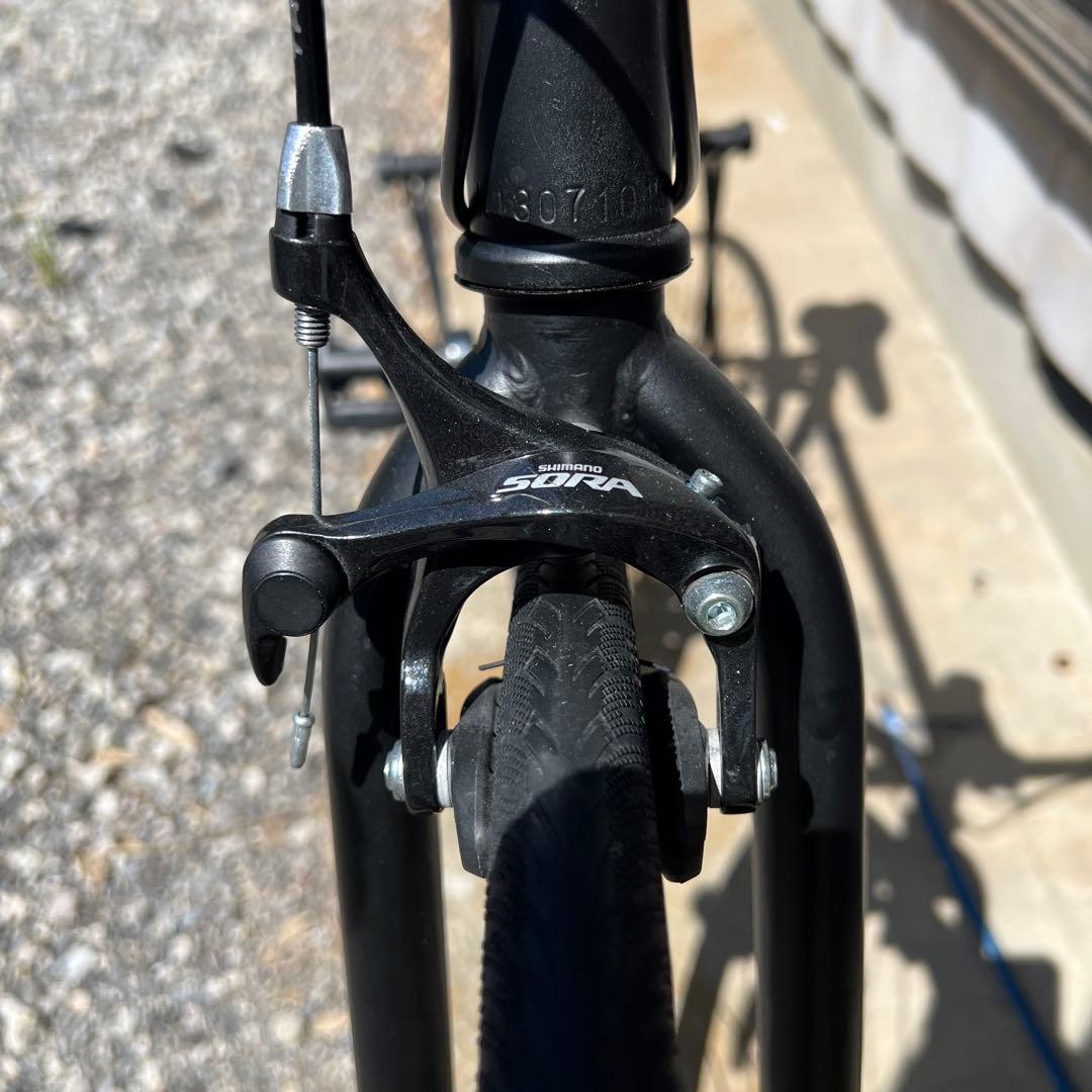 【引取限定】クロモリ ロードバイク SORA コンポ マットブラック 黒