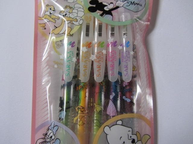 ゼブラ サラサクリップ マーブルカラー 10パックSet 5色セット ディズニー