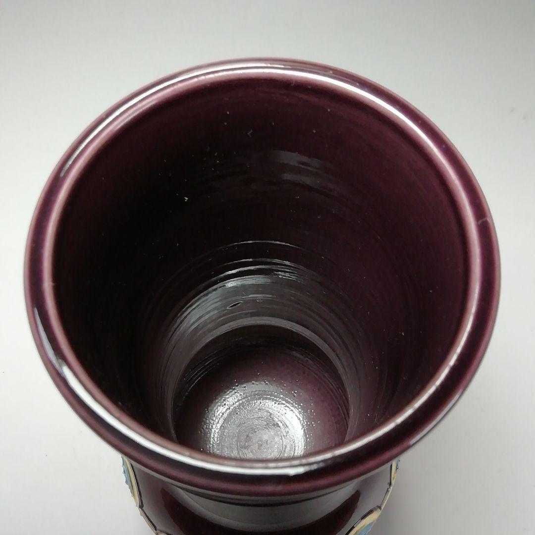 Ｓ７０８　皆具　『紫交趾　青海波』『平安　勝見永泉』　共箱　茶道具