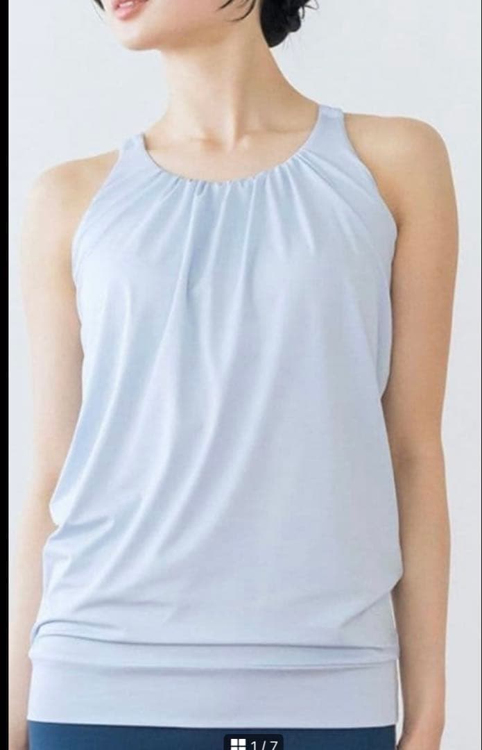 新品タグ付【完売色】SUKALA　フロントギャザークロスキャミソール　М