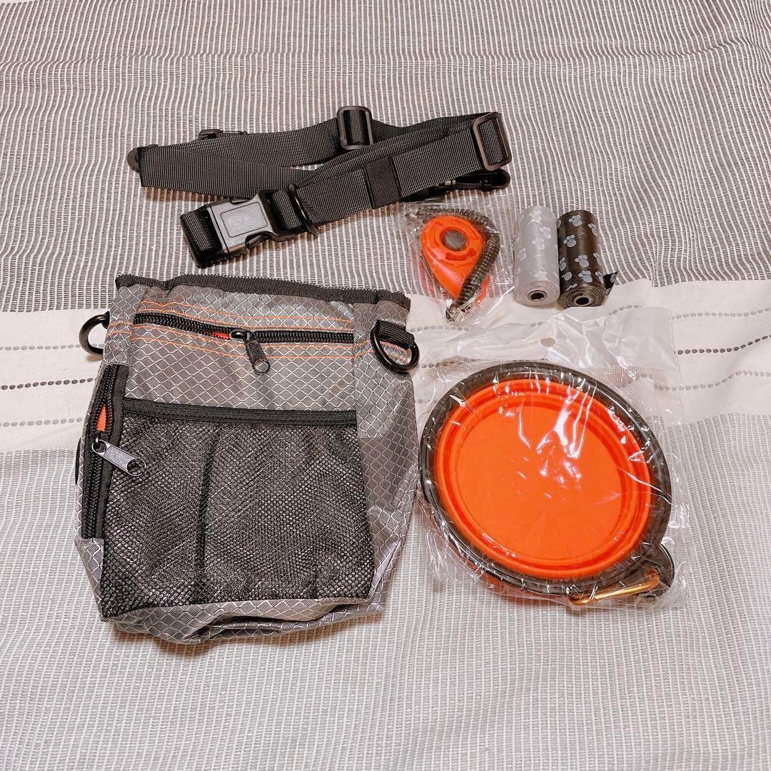 お散歩 バッグ 犬 ペット アウトドア トリートバッグ フードホルダー