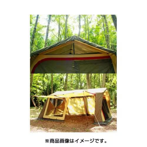 【新品】 オガワキャンパル ロッジシェルターII ブラウン×サンド×レッド