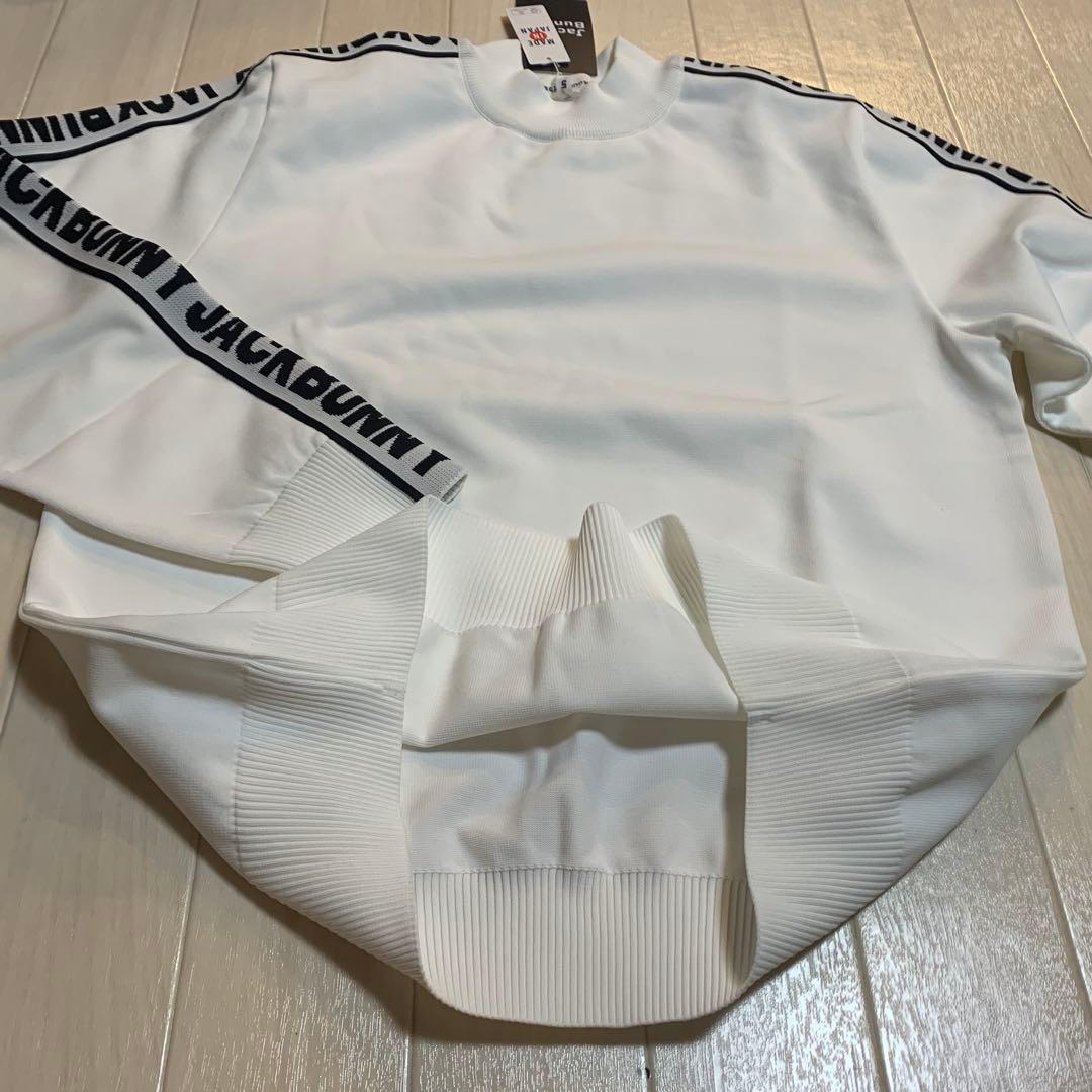 新品■17,600円【ジャックバニー】メンズ　セーター　5/L ゴルフウェア　白