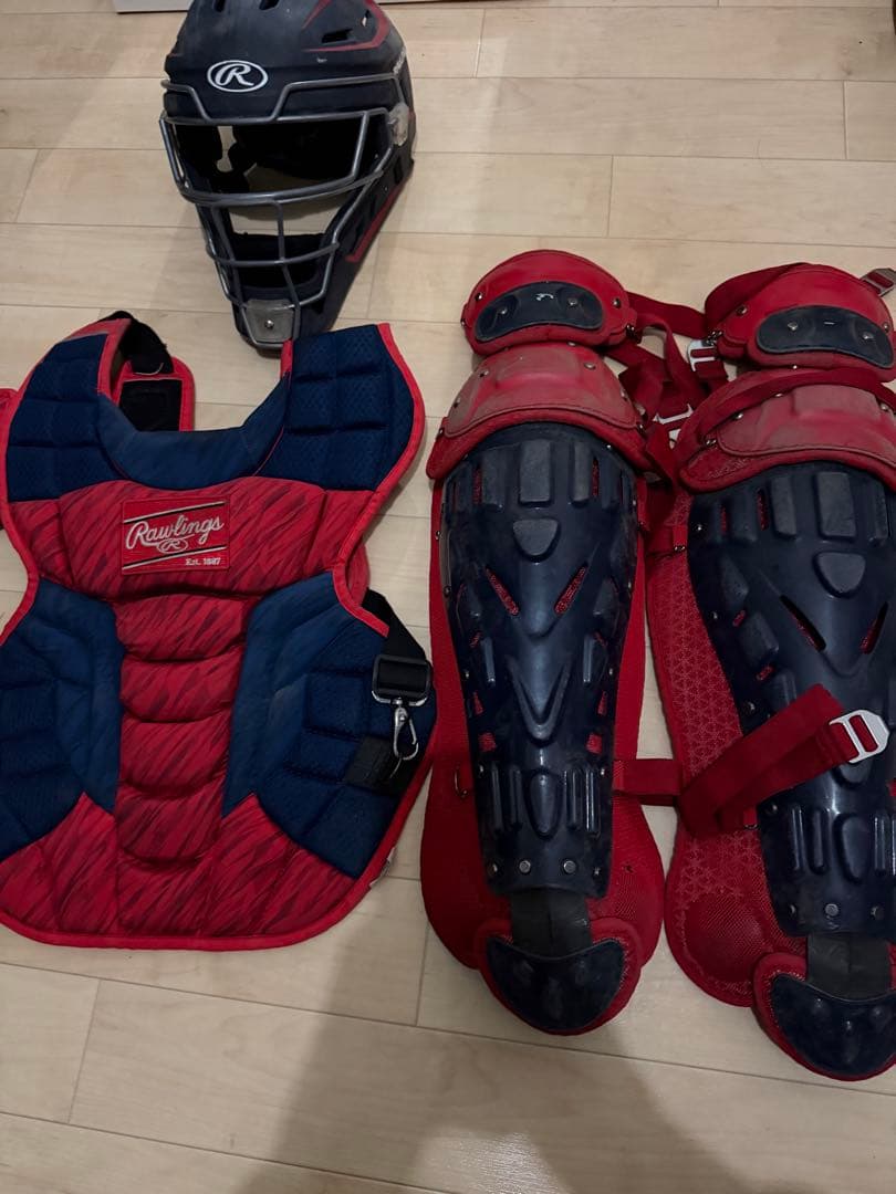 ローリングスキャッチャー防具ホッケー型マスクプロテクター レガーズ(硬式)