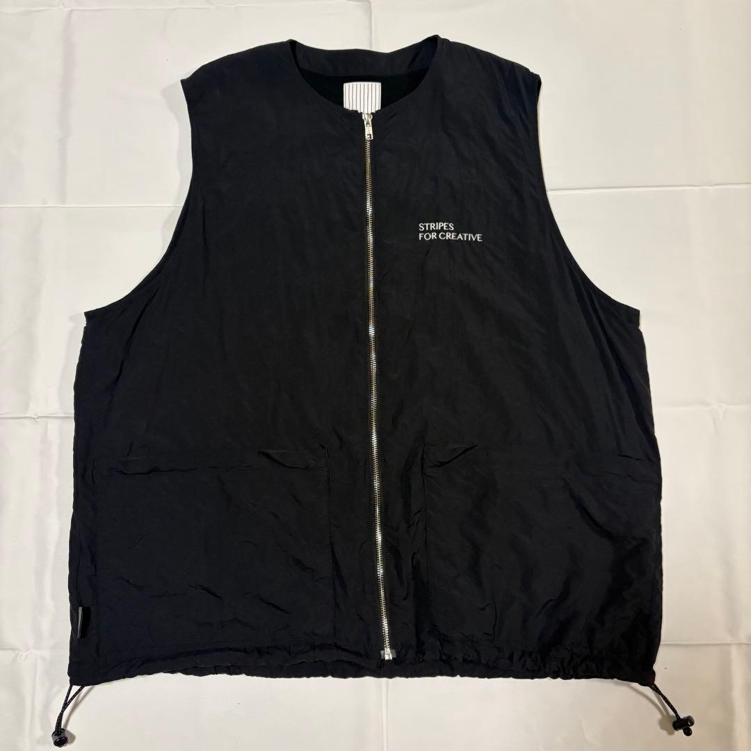 トップス S.F.C STITCHED ZIP VEST XL BLACK
