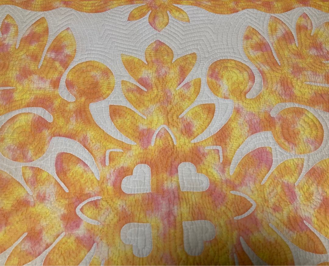 最終値下げ　ハワイアンキルトタペストリー　ハンドメイド【101cm✖️102cm】