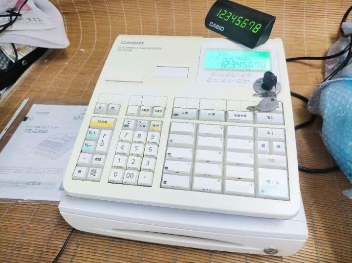 カシオレジスター　TE-2500　フル設定無料　コンパクト　933009