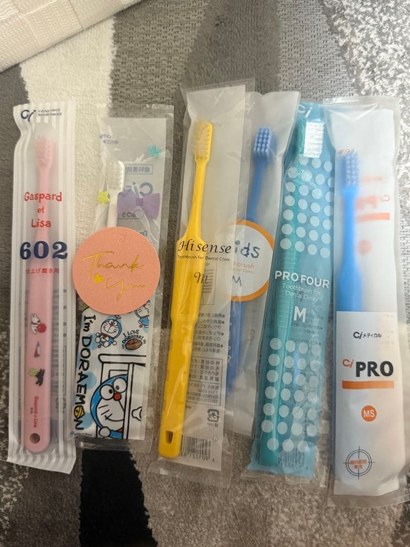 子供歯ブラシ　6本セット　ドラえもん