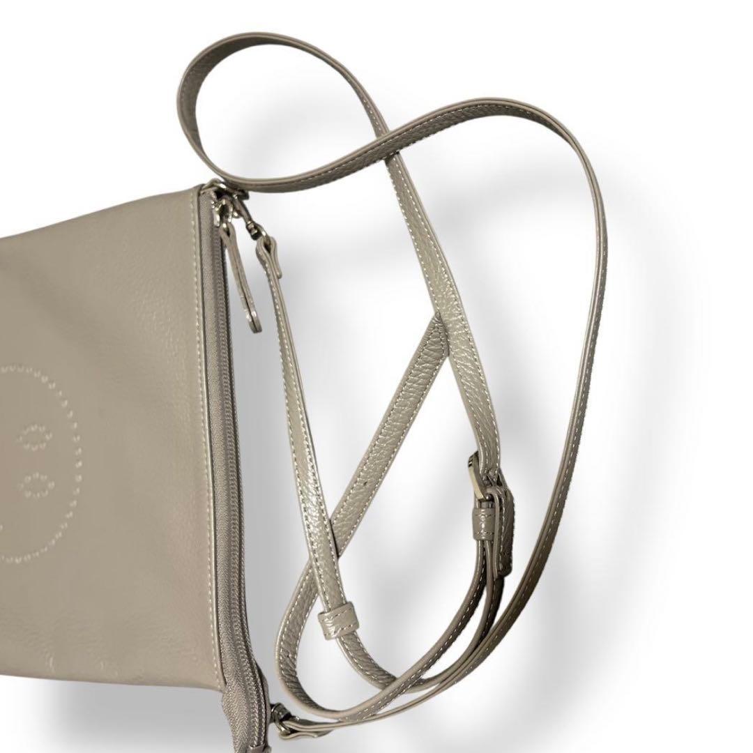 【美品】サロンドアルファード スマイルプチポシェット 本革 ショルダー