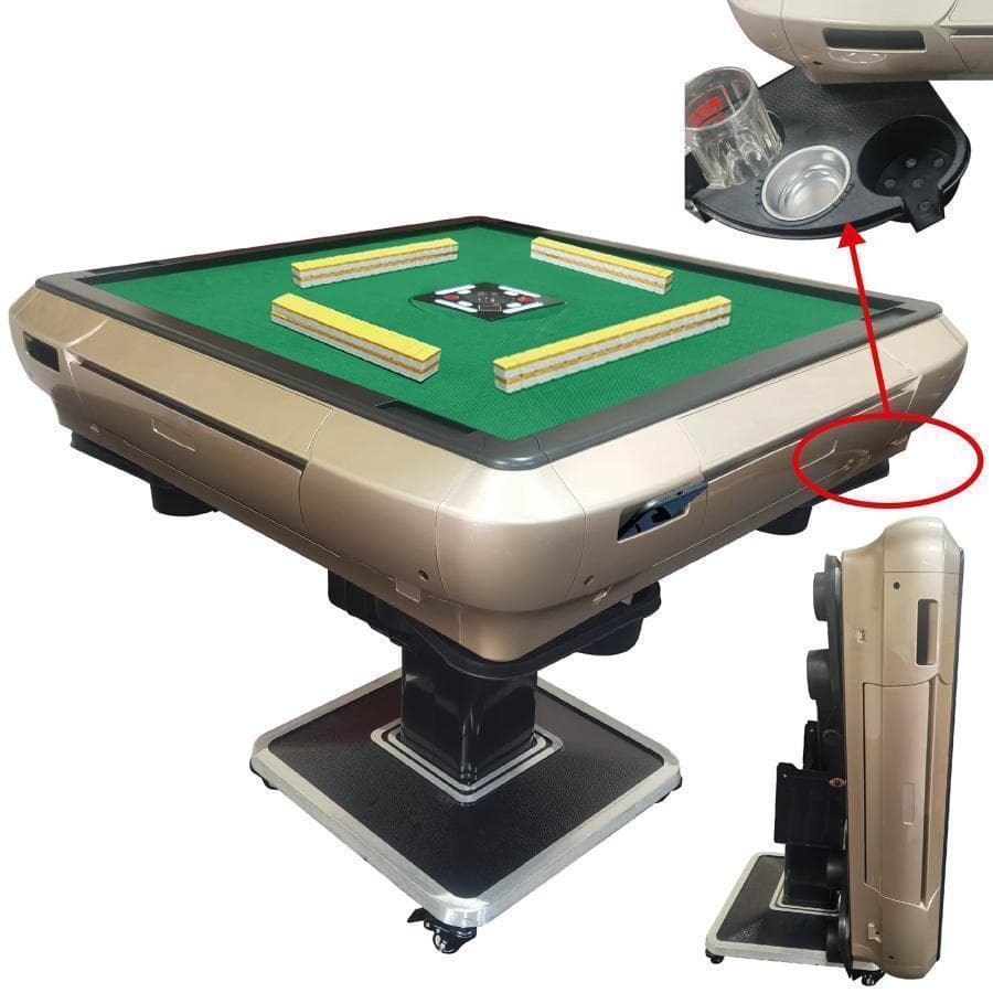 全自動麻雀卓 家庭用 折りたたみ 麻雀卓 全自動卓28mmゴールド x2119