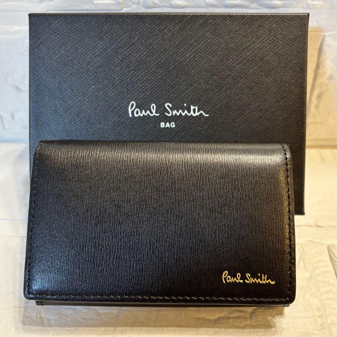 ✨Paul Smith シティエンボス　名刺入れ　新品未使用品　ブラック