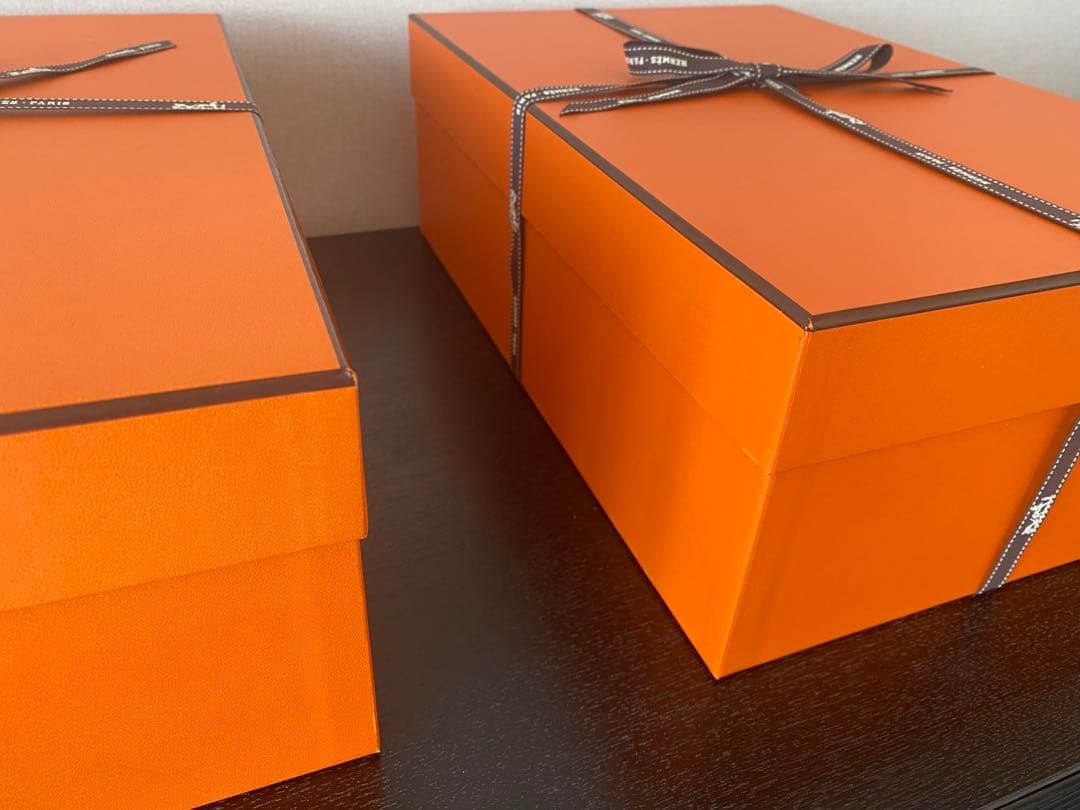HERMES エルメス 空箱 & リボン 3セット 25.5×38×13.5