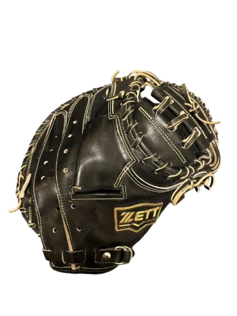 ZETT 黒 レザー キャッチャーミット 特別値下げ中