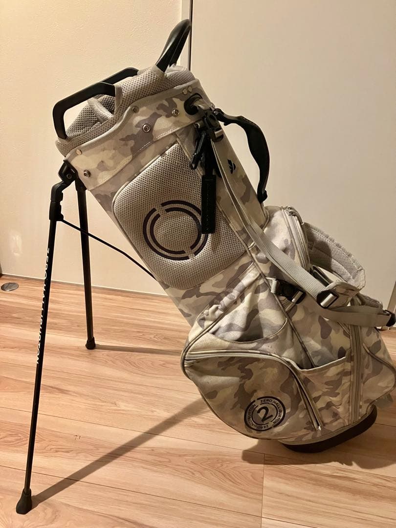 【レア:使用感有】ZERO HALLIBURTON ホワイトカモ　キャディバッグ