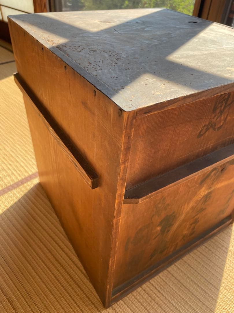 骨董品　輪島塗　漆器7枚　葉っぱの模様　トレー 卓上盆 黒内朱会席膳 漆塗　木箱