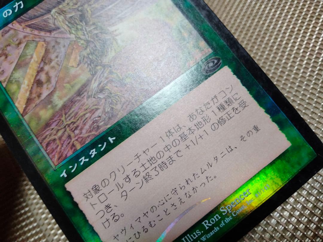 【ご確認用】プレーンシフト foil ガイアの力 日本語 1枚　MTG