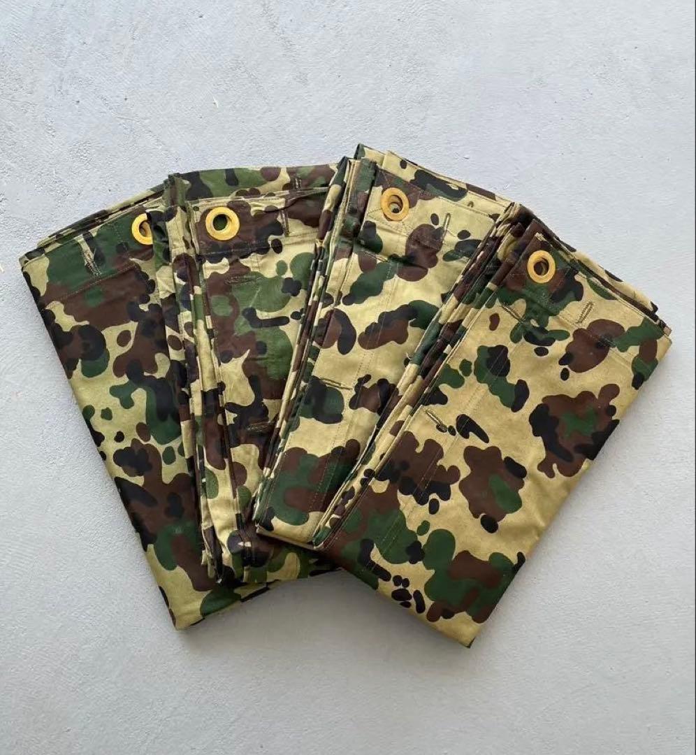 ルーマニア 軍幕　デッド 希少 アメーバカモ デットストック M47 4枚セット