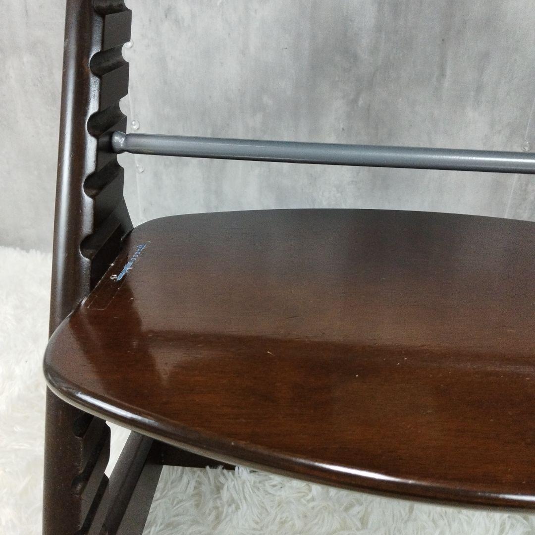 【美品】大和屋　すくすくチェア　イーエヌ　テーブルガード　ダークブラウン