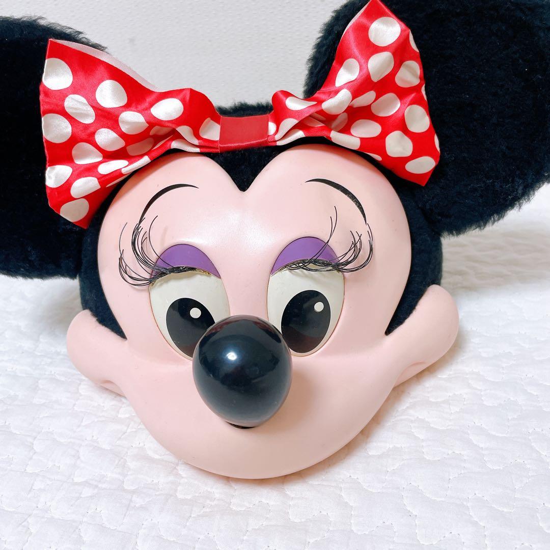 レトロ　USA製　初期立体ミニーちゃんファンキャップ　フェイスキャップ