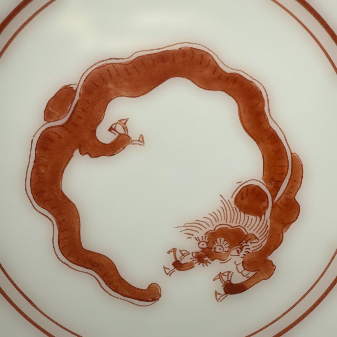 古伊万里　柿右衛門様式　向付　13客　赤絵龍図　竹に紅葉　梅　花蝶図　老松