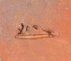 人間国宝　金重陶陽　耳付窯変花入　M321