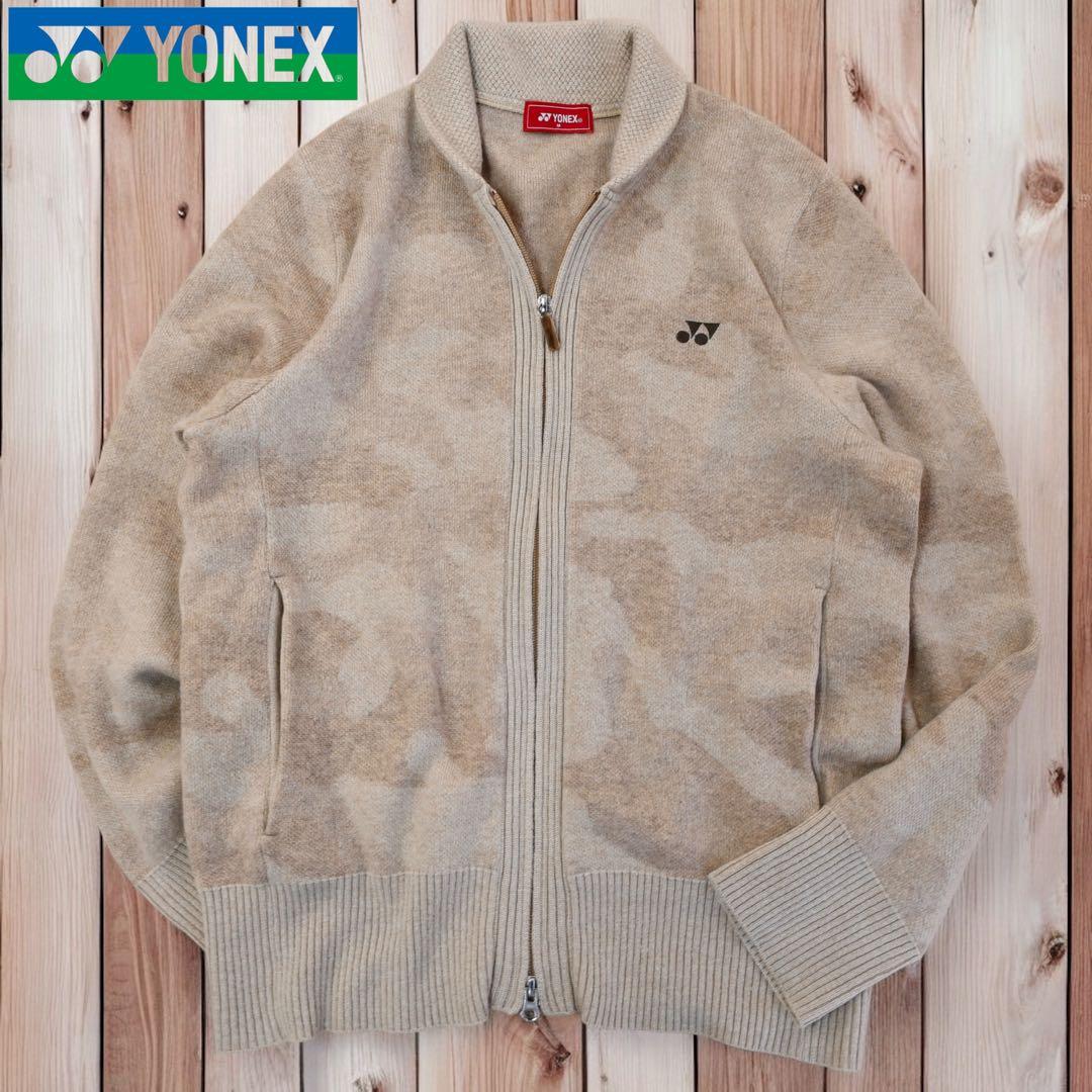 02M650◯ YONEX 石川遼モデル ジップアップ ニット カーディガン M