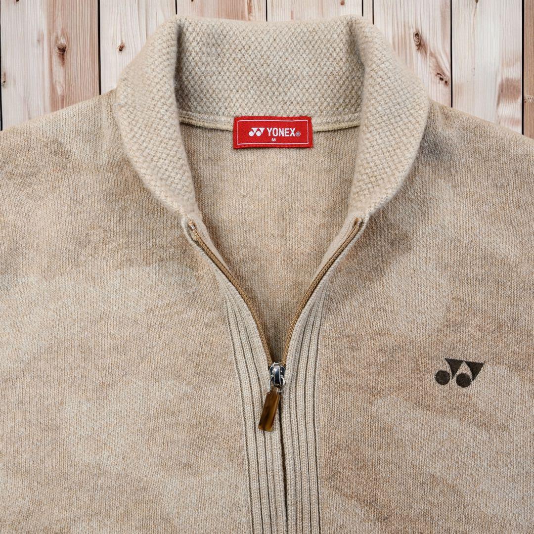 02M650◯ YONEX 石川遼モデル ジップアップ ニット カーディガン M