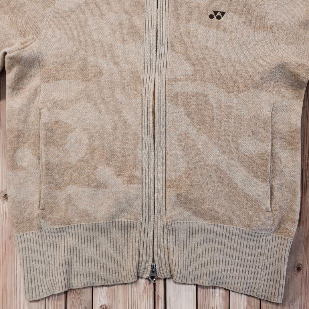 02M650◯ YONEX 石川遼モデル ジップアップ ニット カーディガン M