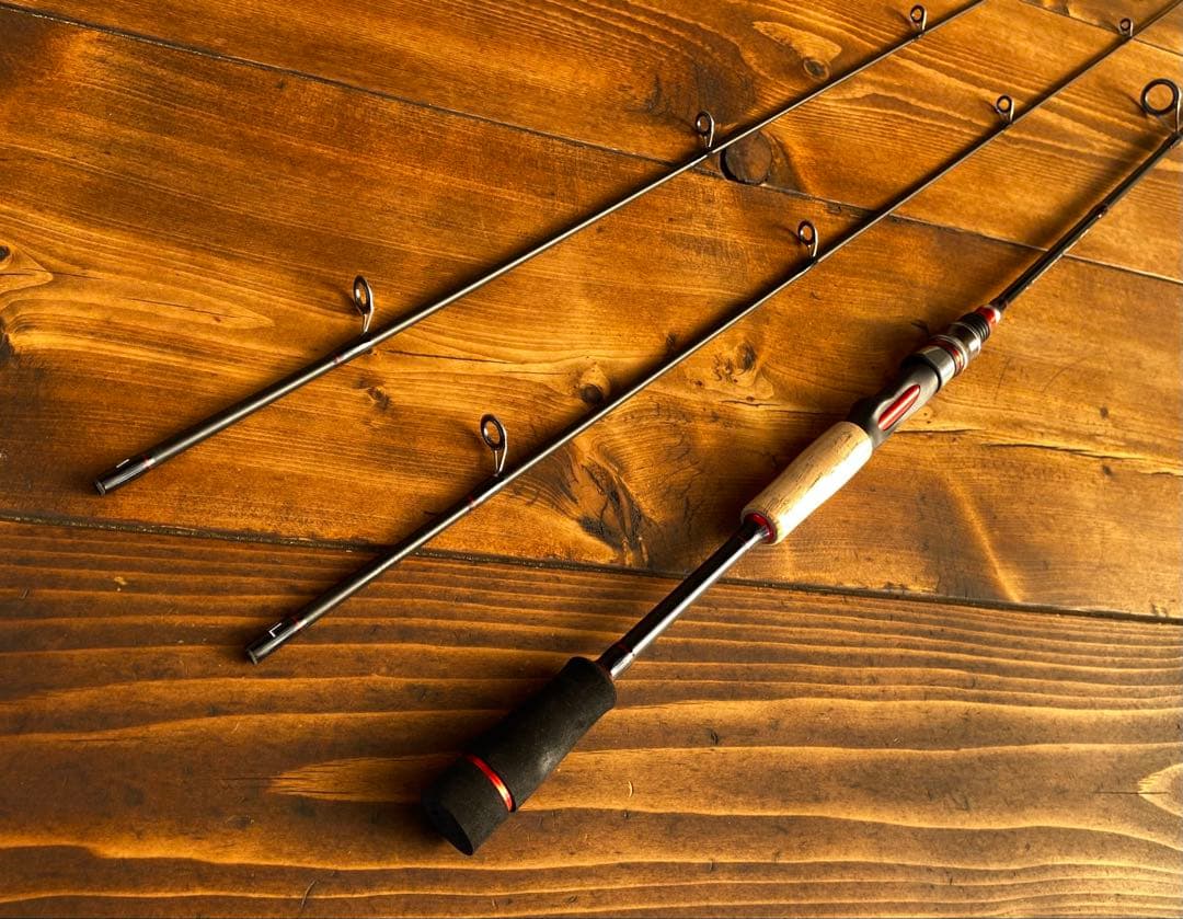 2ピーススピニングロッド 超軽量　カーボンロッド　バスロッド　バス釣り　2way